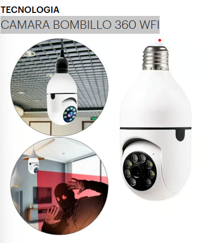 Miniatura 2 de CAMARA BOMBILLO 360 WFI